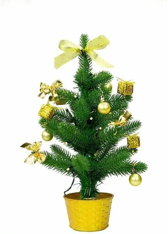 Best Season Künstlicher Weihnachtsbaum (45cm, Kleiner Weihnachtsbaum mit Baumschmuck und LED Lichterkette) für 9,94 € inkl. Versand statt 17,79 €