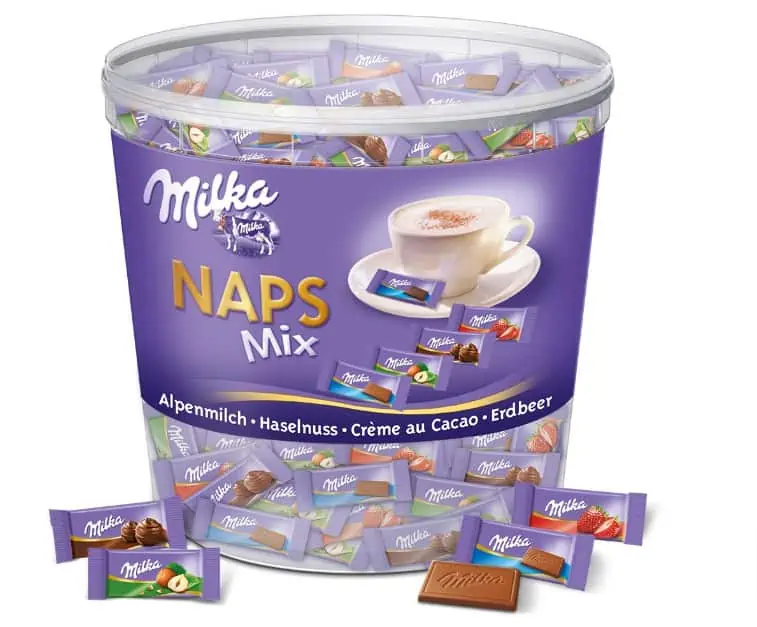Milka Naps Mix 1 x 1kg Dose ab 15,92 € inkl. Prime-Versand (statt 20,47 €)