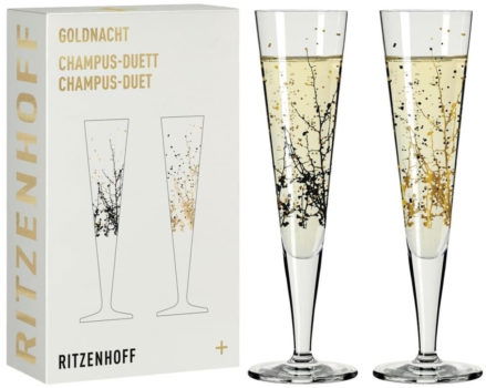 ritzenhoff 2er set champagnerglaeser champus goldnacht duett