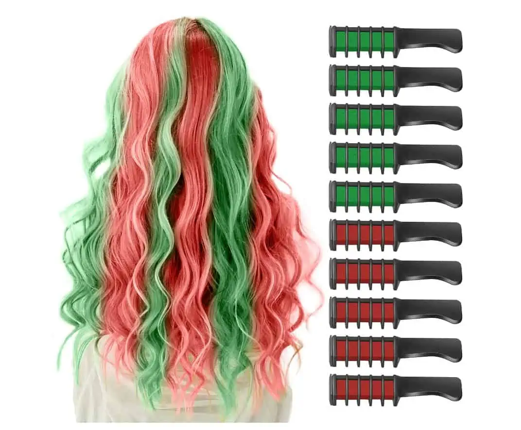 10 Stück Haarkreide Kamm Temporäre Färben HaarfarbeKamm für 2,99 € inkl. Prime-Versand (statt 8,99 €)