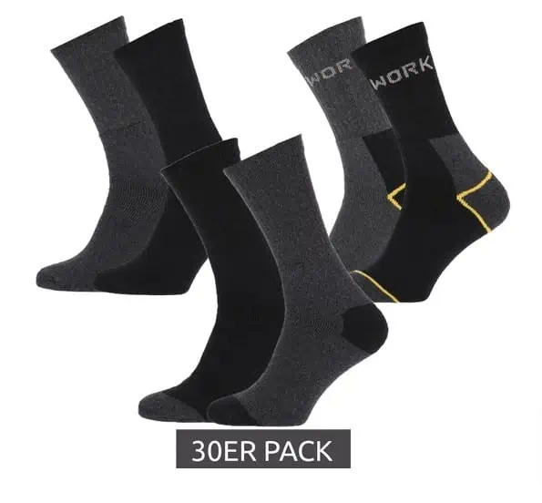 30er Pack STAPP Mega Thermo-Socken Baumwoll-Strümpfe in verschiedenen Farben für 29,99 € inkl. Versand (0,99 €/Stk.)
