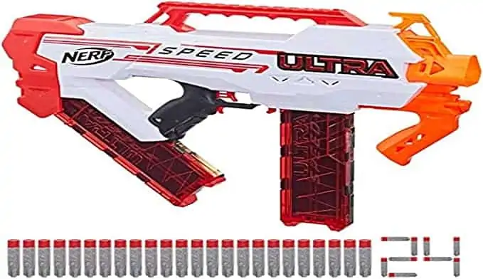 Nerf Ultra Speed vollmotorisierter Blaster + 24 Nerf AccuStrike Ultra Darts für 40€ inkl. Versand