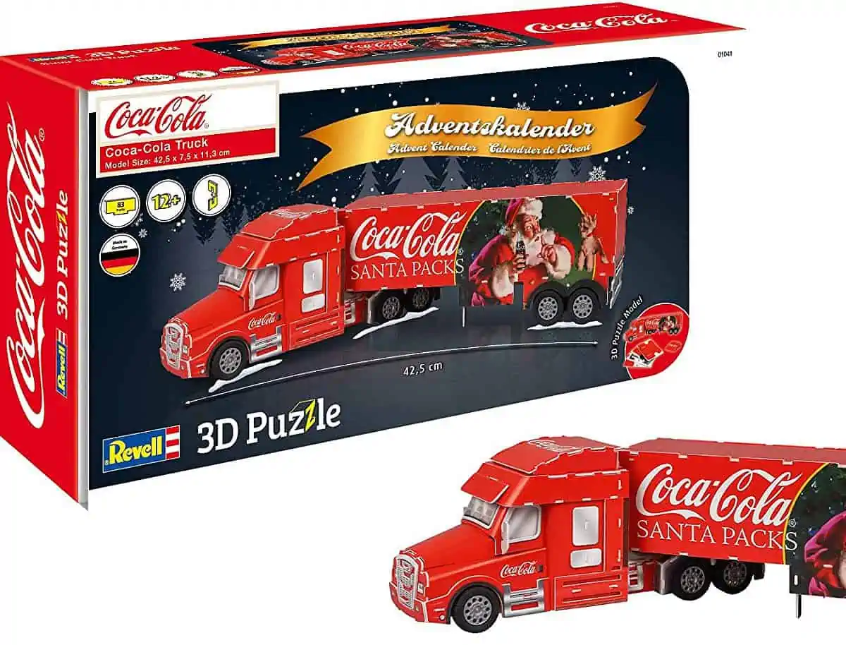 Revell Adventskalender Coca-Cola Truck 01041 3D Puzzle für 10,60 € [Prime] statt 13,94 €