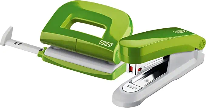 Novus Heftgerät E 15 & Locher E 210, inkl. 1000 Heftklammern [Amazon Prime]