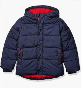 Amazon Essentials Jungen Schwere Pufferjacke mit Kapuze   Amazon.de  Fashion