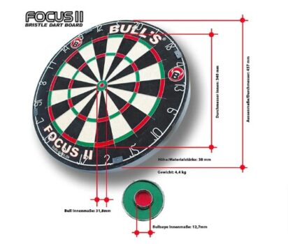 BULL S Dartboard Focus II Bristle Dart Board online kaufen bei INTERSPORT