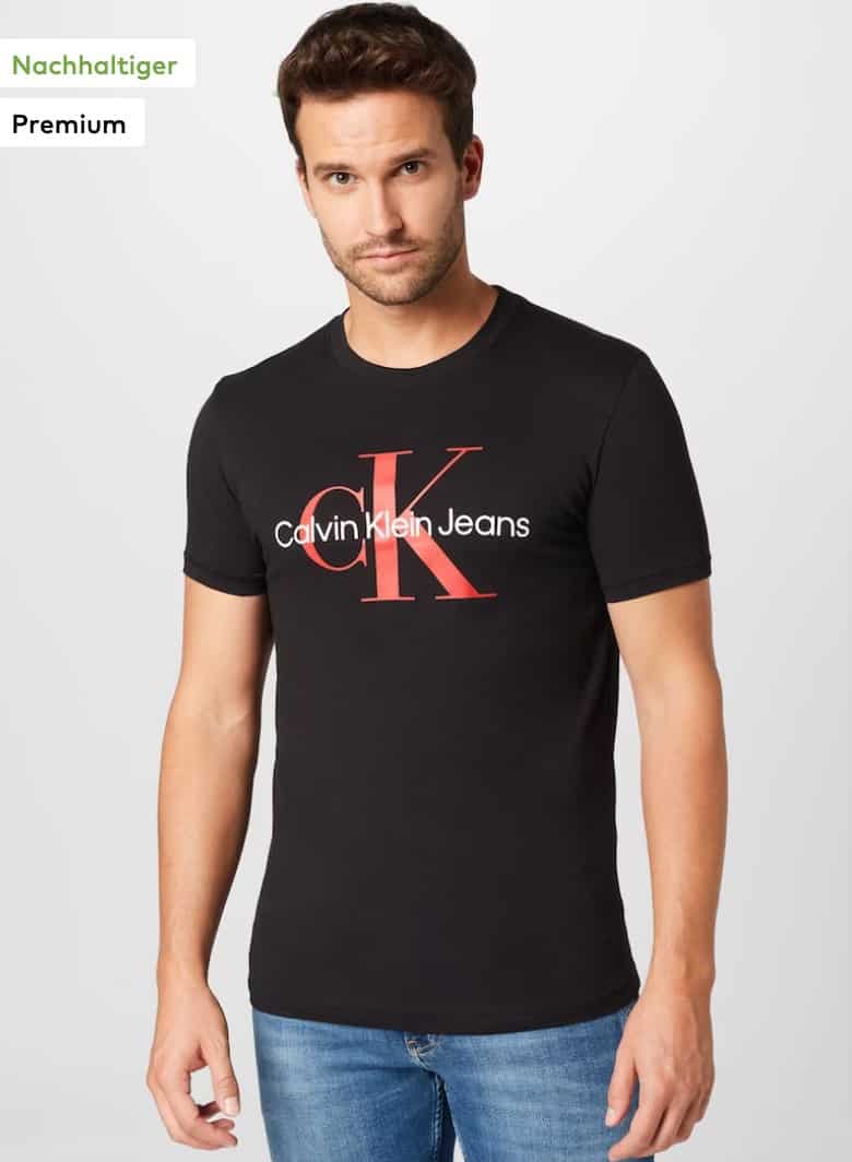 Calvin Klein Jeans T Shirt In Schwarz About You