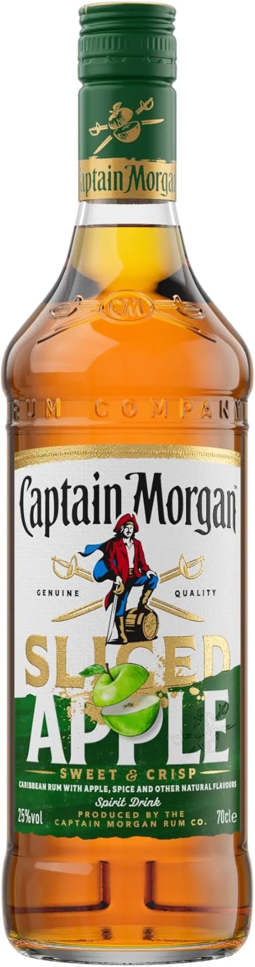 Captain Morgan Sliced Apple Blended Rum (25 % Vol., 700ml) ab 9,49 € inkl. Prime-Versand