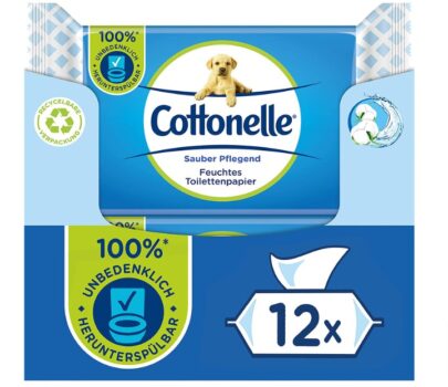 Cottonelle Feuchtes Toilettenpapier Sauber Pflegend Mizellenwasser Baumwollduft Biologisch Abbaubar Plastikfrei Wiederverschliessbar Vorteilspack 12 x 42 Feuchttuecher Amazon de Drogerie Koerperpflege