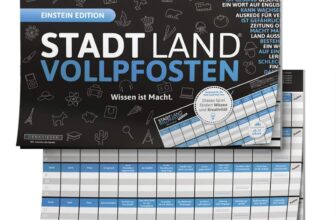 DENKRIESEN Stadt Land VOLLPFOSTEN® Wissen ist Macht Einstein Edition   Familienspiel   Partyspie