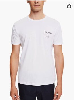 ESPRIT T Shirt mit Logo Print   Amazon.de  Fashion