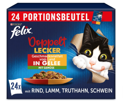 FELIX-So-gut-wie-es-aussieht-Doppelt-Lecker-Katzenfutter-nass-in-Gelee-Sorten-Mix