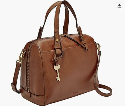 Fossil Damen Damestas Rachel Satchel Braun 12.7x25.4x17.8 cm B x H T EU   Amazon.de  Fashion