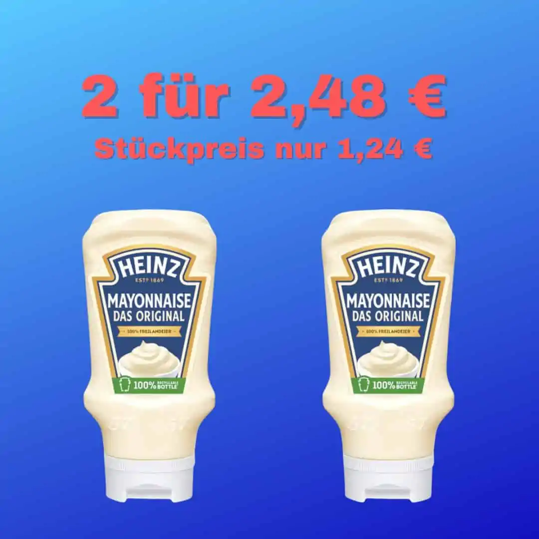 REWE: 2 x Heinz Mayo 495ml für 2,48 €