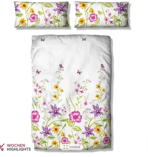 Home affaire Bettwäsche »Sarina in Renforcé Qualität ab 4,47 € inkl. Versand