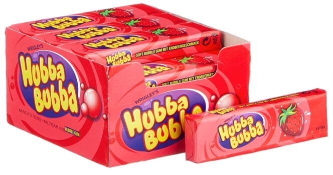 Hubba Bubba Kaugummi   Erdbeere   20 Packungen 20 x 5 Stueck 700 g   Amazon.de  Lebensmittel Getr