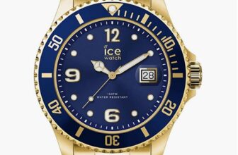 Ice Watch ICE steel Gold blue Gold Herren Unisexuhr mit Metallarmband 016761 Medium   Amazon