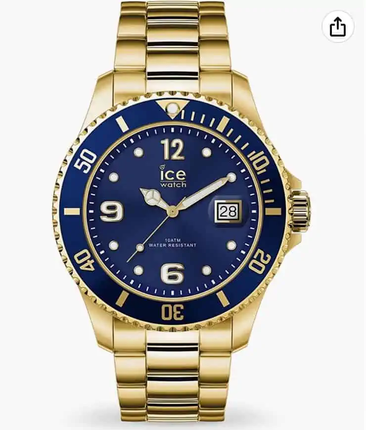 Ice-Watch – ICE steel Gold blue für 35,00 € inkl. Prime-Versand (statt 69,00 €)