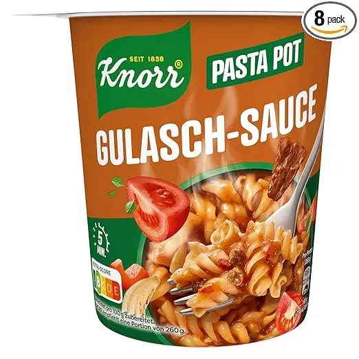 Schnäppchen, Deals Und Rabattcodes Des Tages: Knorr Pasta Snack Gulasch Sauce Leckere Instant Nudeln 8Er Pack