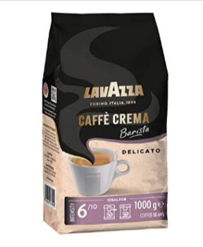 Lavazza Caffe Crema Barista Delicato 1kg Packung Arabica und Robusta Mittlere Roestung  Amazon de Lebensmittel Getraenke