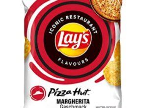 Lay s Pizza Hut Margherita – Knusprig gewuerzte Kartoffelchips fuer eine gelungene Party 9 x 150 g Amazon de Lebensmittel Getraenke