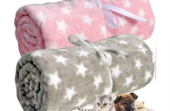 LeerKing Hundedecke Katzendecke 2er Pack Schlafdecke waschbar Welpendecke Tierdecke fuer Sofa und Tie