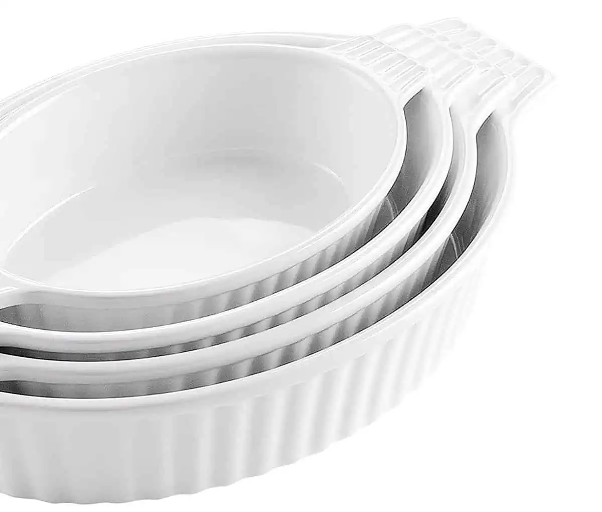 MALACASA, Serie Bake.Bake  4 teilig  Porzellan Backform Kuchenform für 15,60 € inkl. Prime-Versand (statt 31,19 €)