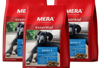 MERA Essential Junior 2 Hundefutter trocken fuer Junghunde Trockenfutter mit Gefluegel Protein gesu