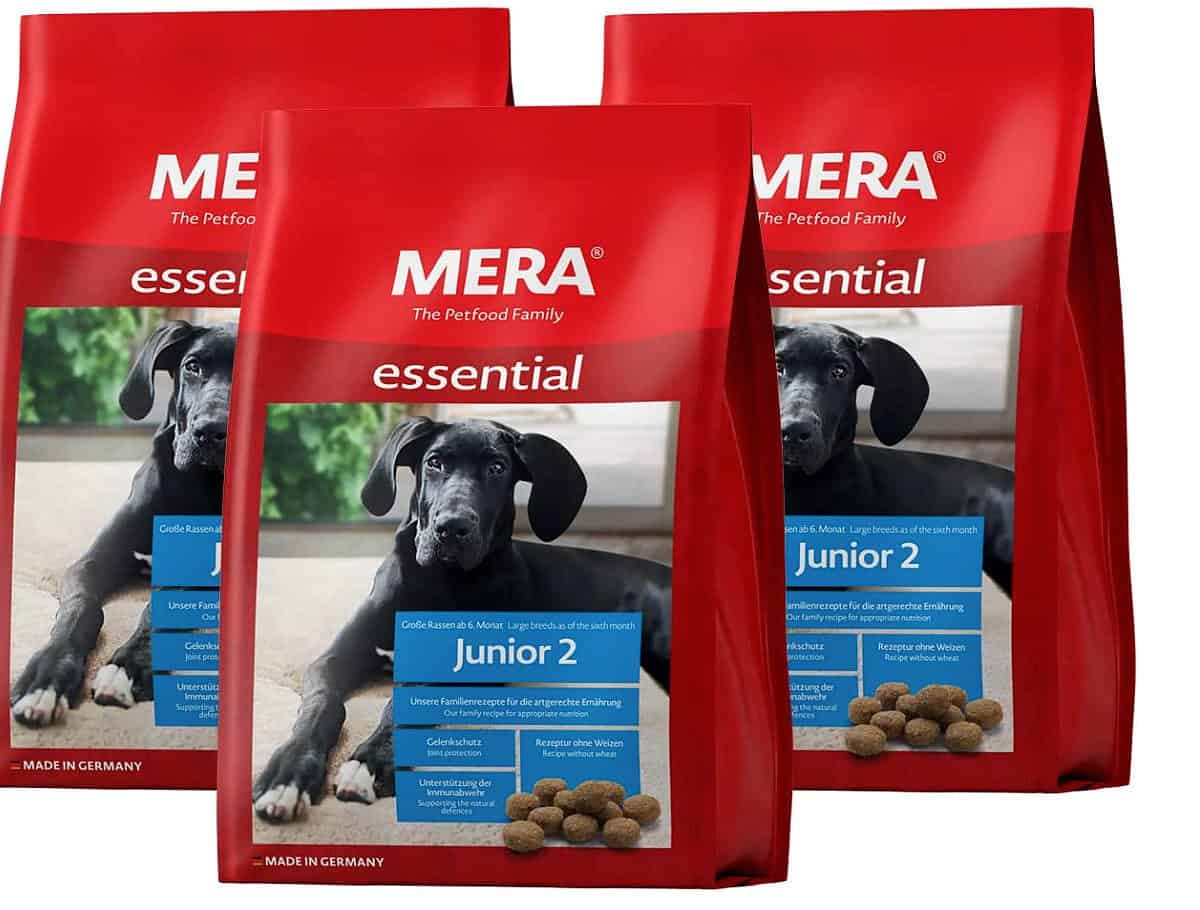 Mera Essential Junior 2 Hundefutter Trocken Fuer Junghunde Trockenfutter Mit Gefluegel Protein Gesu