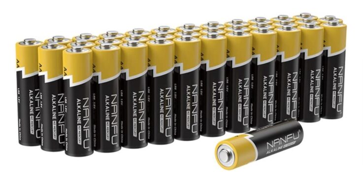 NANFU Alkalische AA Batterien langlebige auslaufsichere quecksilberfreie Batterie Multi Pack x 3