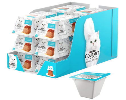 PURINA GOURMET Revelations Mousse Katzenfutter nass in Sauce mit Thunfisch 12er Pack 12 x 2 Port