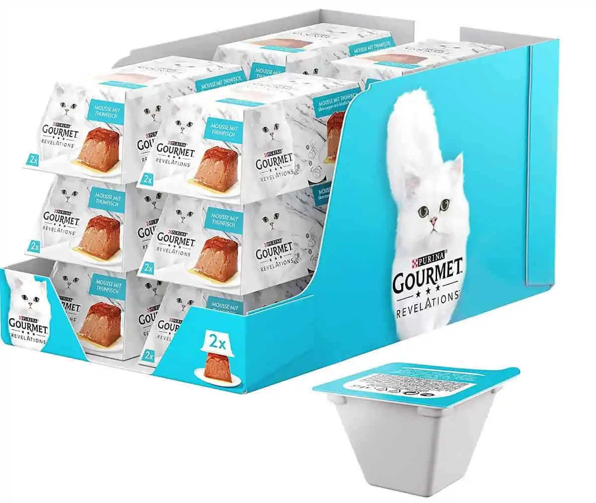 PURINA GOURMET Revelations Mousse 12er Pack (12 x 2 Portionen à 57g) ab 10,56 € inkl. Versand (statt 17,88 €)