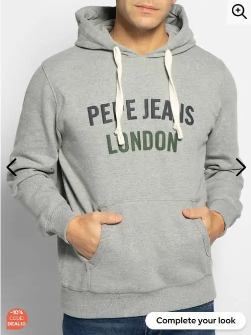 Pepe Jeans Hoodie Nevito , grau für 27,85 € inkl. Versand (statt 40,00 €)