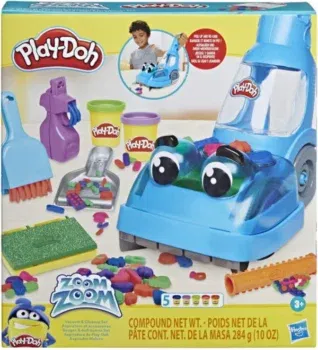 Play Doh Zoom Zoom Saugen und Aufraeumen Set mit 5 Farben e1672051072829