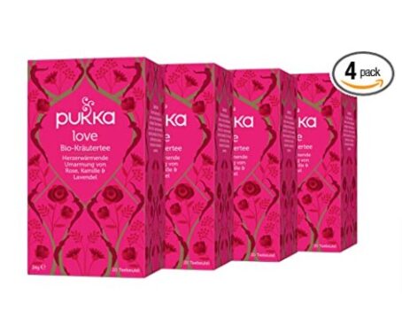 Pukka Bio Tee Love 80 Teebeutel 4er Pack 4 x 20 beutel Amazon de Lebensmittel Getraenke