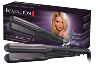 Remington Glaetteisen breit Pro Ceramic Extra extra breite 45mm Stylingplatten speziell fuer dickes