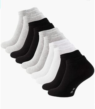 STARK SOUL Paar Essentials Sneaker Socken Baumwolle schwar