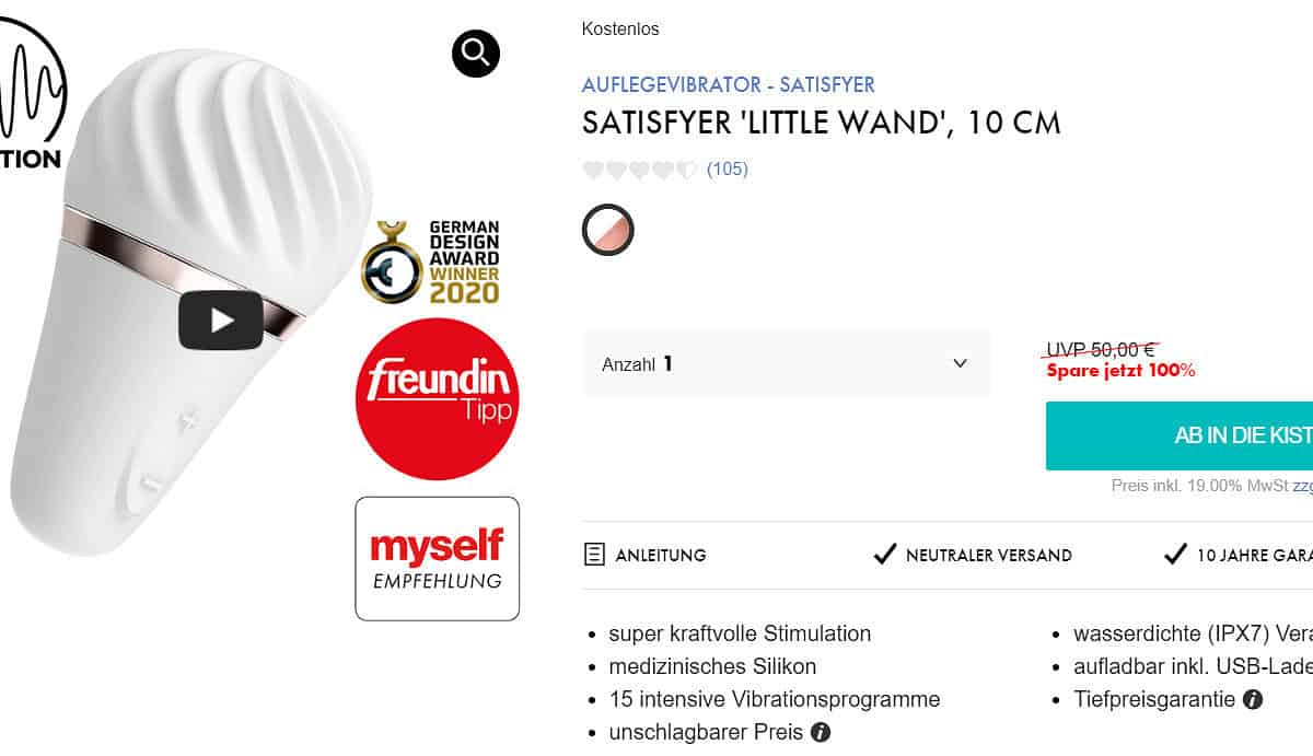 Satisfyer Little Wand Auflegevirbrator