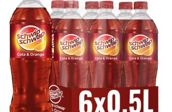 Schwip Schwap Das Original – Koffeinhaltiges Cola Erfrischungsgetraenk mit Orange in Flaschen aus 10