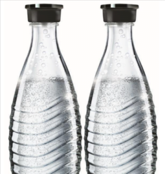 SodaStream-Glaskaraffe-Duopack-2x-0-6-L-Wassersprudler-Glasflasche-edel-eBay