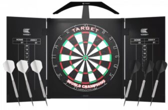 Target Arc Cabinet Set mit LED Beleuchtung Dartboards BlackWeek Sale McDart de Dartshop Darts online kaufen