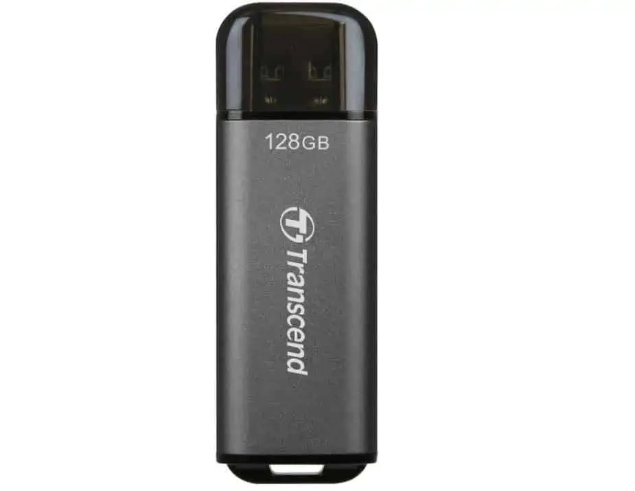 Transcend highspeed USB-Stick 128GB JetFlash 920 USB3.1 420/400MB/s TS128GJF920, Sterngrau für 19,00 € [Prime] statt 31,46 €