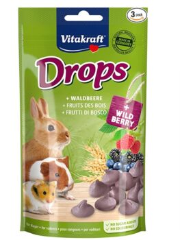 Vitakraft Nagersnack Drops Waldbeere 2x 75g   Amazon.de  Haustier