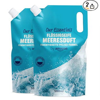 by Amazon Fluessigseife Nachfuellpackung Meeresduft 500ml x 2   Amazon.de  Beauty