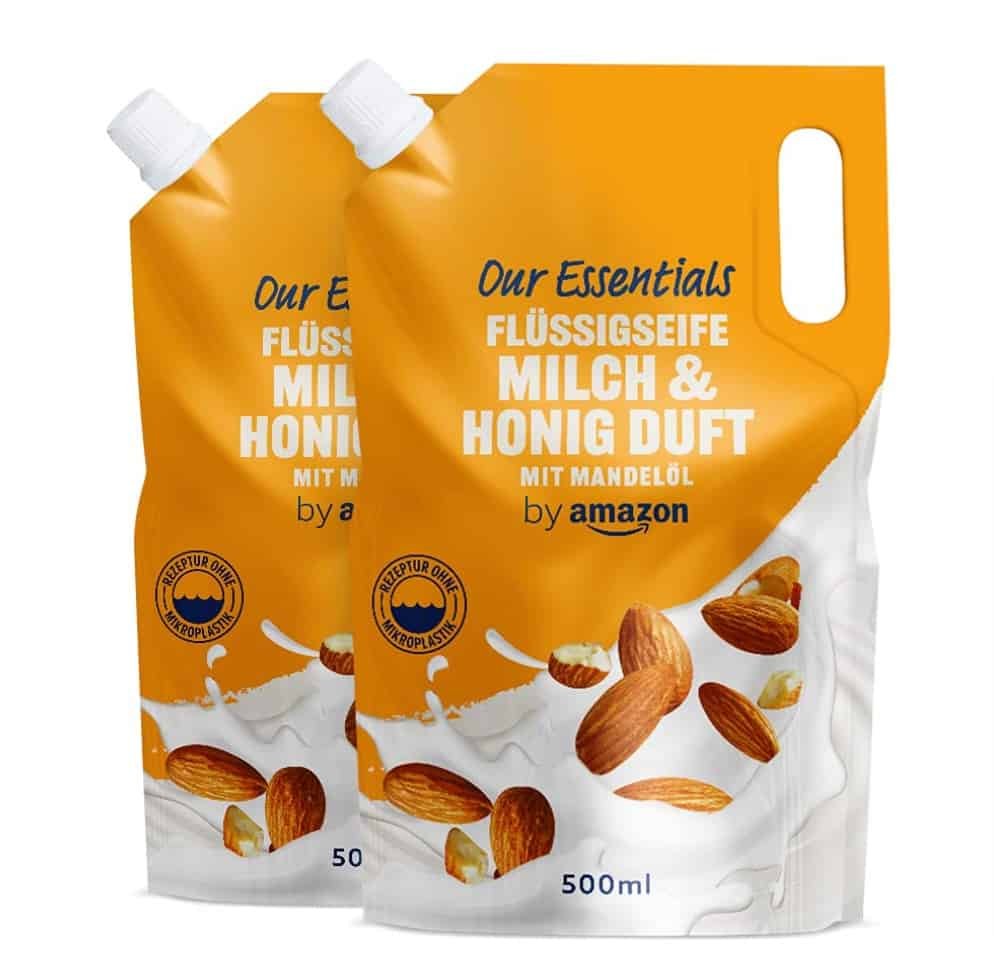By Amazon Flüssigseife Nachfüllpackung Milch &Amp; Honig