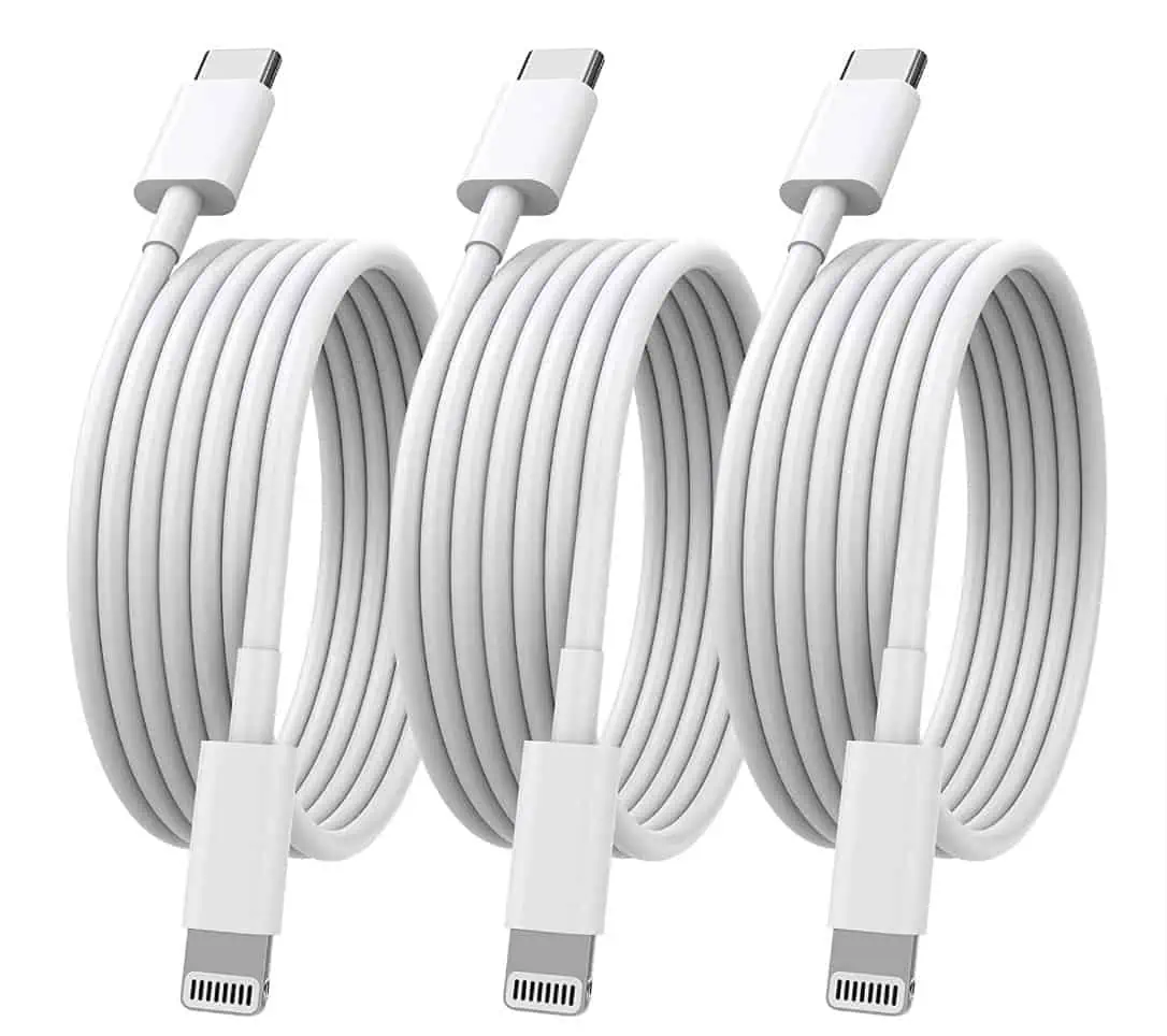 3x cyclingkit Lightning Kabel,USB C Lightning Kabel für iPhone iPad[3 Pack 6ft MFi zertifiziert] für 5,99 € inkl. Prime-Versand (statt 9,99 €)