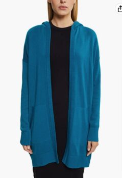 edc by ESPRIT Damen Strickjacke 991cc1i315 455 Teal Blue S   Amazon.de  Fashion