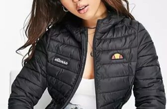 ellesse – Steppjacke in Schwarz ASOS