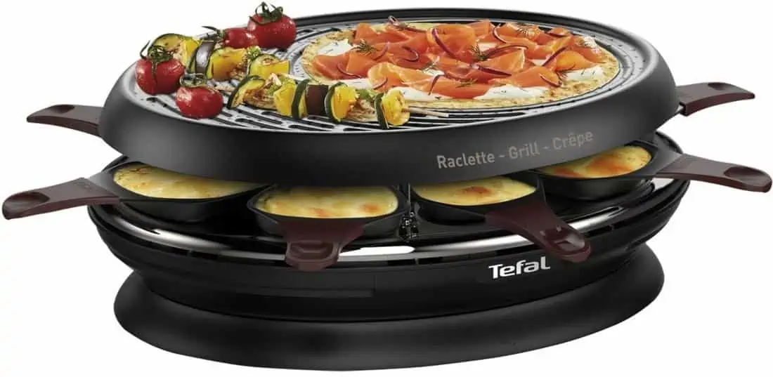 Tefal RE3200 Store’In Raclette (1050 Watt, 8 Pfännchen, Raclette, Grill & Crepe) für 44,93 € [Abholung] statt 59,00 €