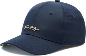 tommy hilfiger iconic metal logo cap aw0aw12160 desert sky